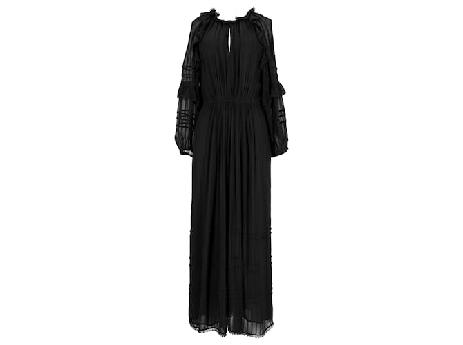 Isabel Marant Etoile Abito Maxi Justine Isabel Marant Étoile in Viscosa Nera Nero