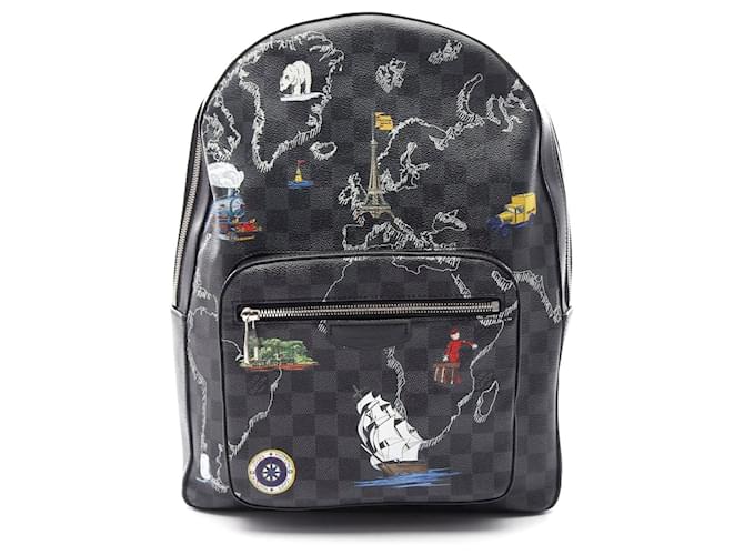 Zaino Josh Louis Vuitton in pelle PVC Nero