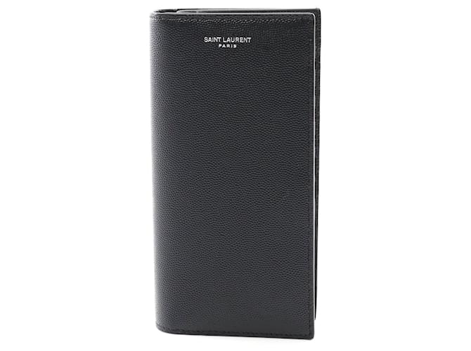 Portafoglio bifold in pelle Yves Saint Laurent Nero