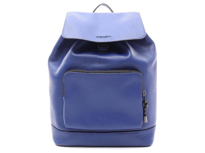 Zaino in pelle Coach Blu