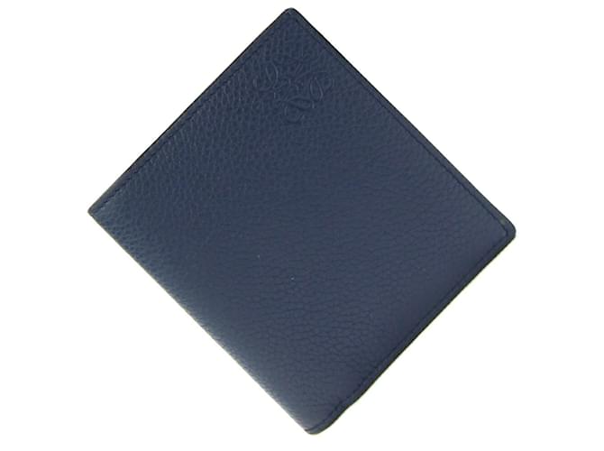 Portafoglio pieghevole Loewe Nero Blu navy