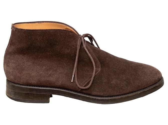 Autre Marque J. Glen Scarpe in Camoscio Marrone