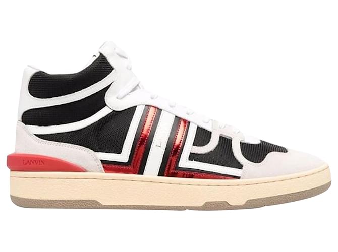 Sneakers alte in argilla Lanvin Nero