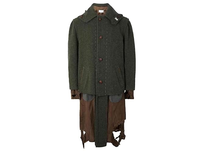 Maison Martin Margiela Cappotto dal look distrutto Maison Margiela Verde