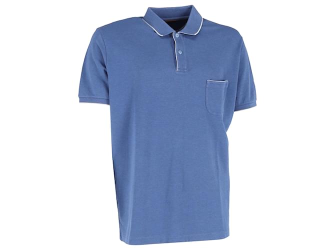 Polo Loro Piana Summer Regatta in cotone azzurro chiaro Blu Blu chiaro