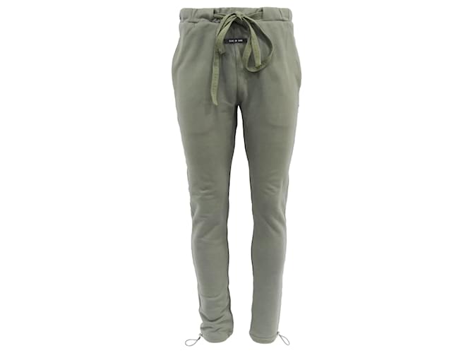 Pantaloni della tuta Fear of God in cotone verde Verde oliva