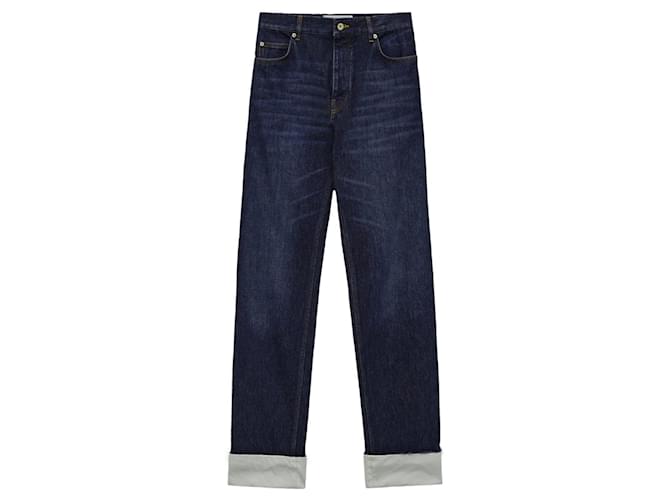 Jeans in denim Fisherman Loewe Blu