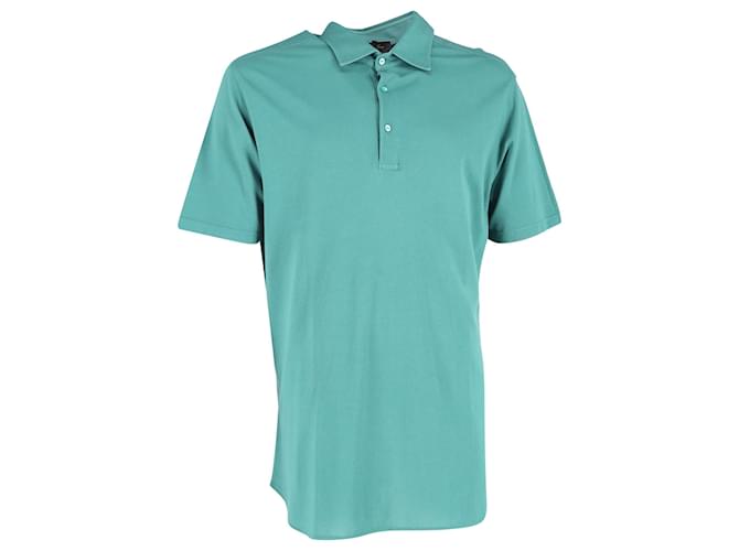 Polo a maniche corte Loro Piana in cotone verde