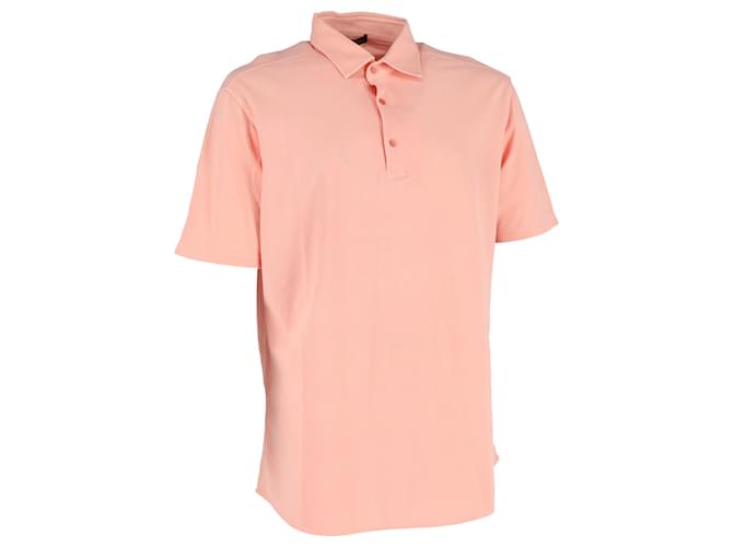 Polo Loro Piana in cotone pesca Rosa