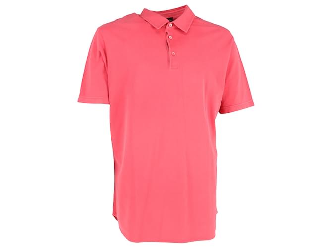 Polo Loro Piana in cotone rosa Rosso Bordò