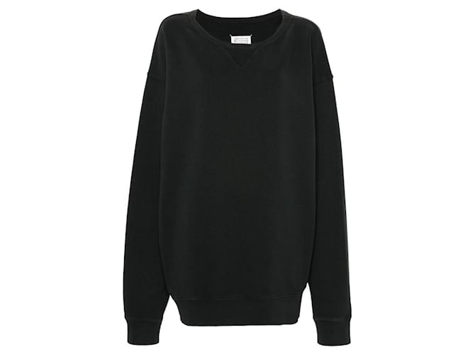 Maison Martin Margiela Felpa oversize in cotone Maison Margiela Nero