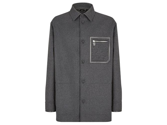 Giacca in cashmere Fendi Go-To Grigio