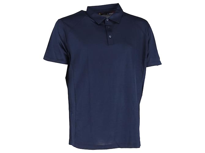 Polo Loro Piana Tremezzo in cotone blu navy