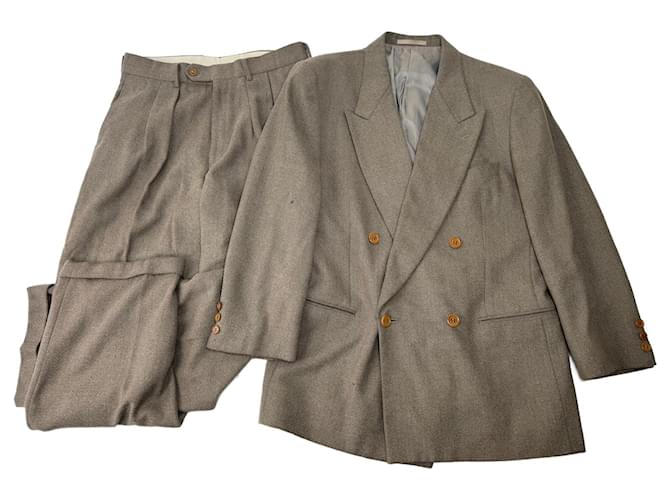 Giorgio Armani Completo in lana vintage Armani M Cachi