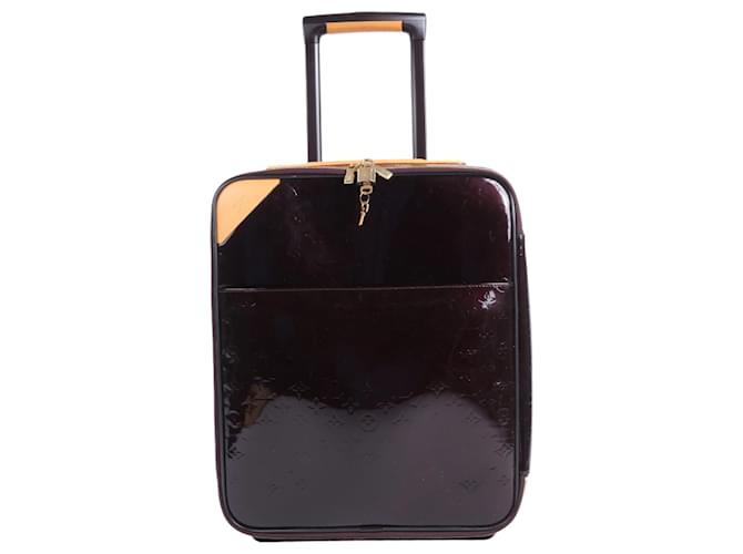 Valigia da Viaggio Louis Vuitton Vernis Pegase 45 in Amarante M91277 Bordò