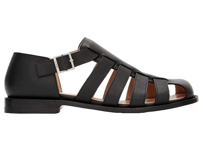 Sandali in pelle Loewe Campo Nero