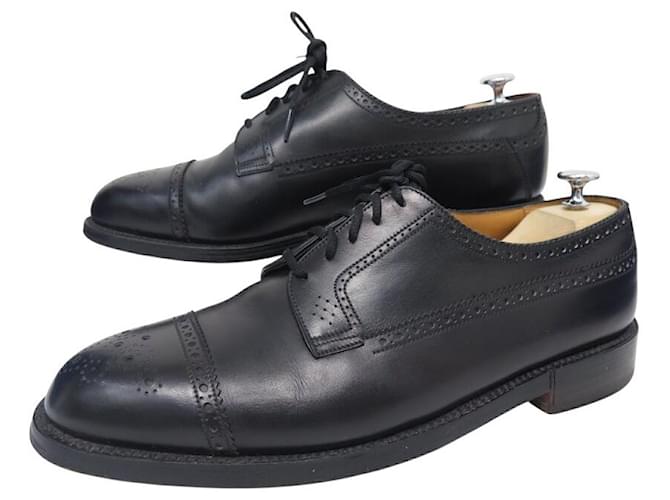 SCARPE JM WESTON DERBY 579 GISCARD TRIPLE SUOLE 10.5E 44.5 L 45 Nero