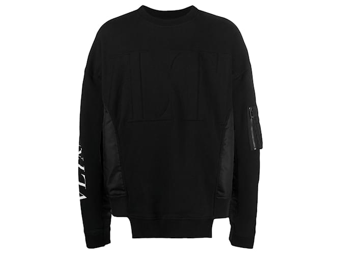 Valentino Garavani Felpa in rilievo Valentino Vltn Nero