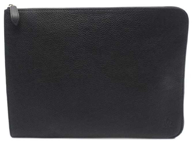 Alfred Dunhill Borsa a mano in pelle classica Dunhill Nero