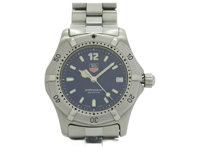 Orologio al Quarzo Blu Argento TAG Heuer Professionale 200M WK1213 SS