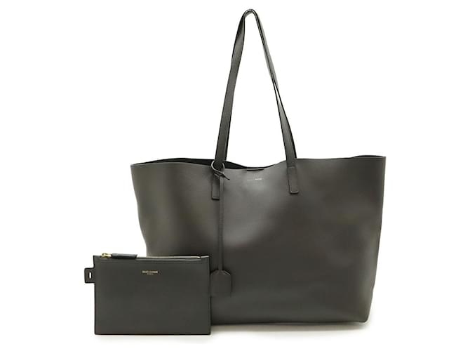 Yves Saint Laurent Borsa tote in pelle Saint Laurent Grigio