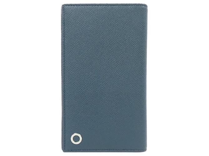 Bulgari Portafoglio lungo in pelle di vitello Bvlgari BVLGARI MAN Blu
