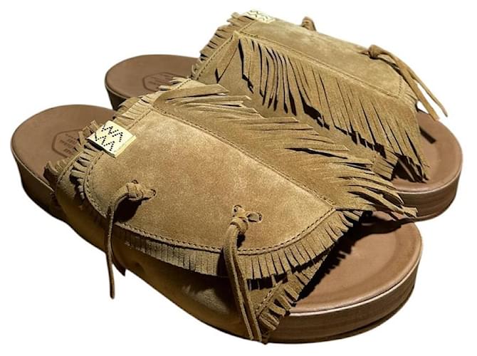 Autre Marque Sandali da Uomo Marrone