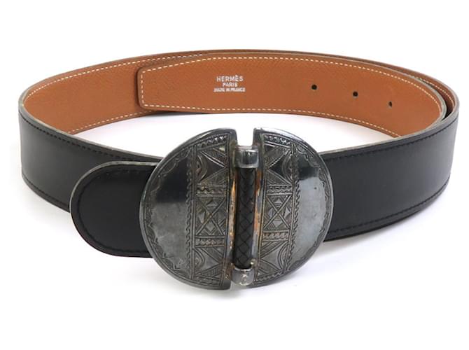 Cintura Touareg Hermès Marrone Nero