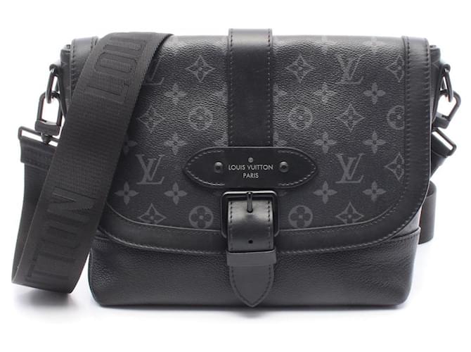 Saumur Borsa a Spalla Monogram Eclipse Louis Vuitton Nero