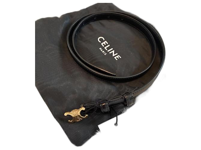 Céline Triomphe Teen Taurillon Nero