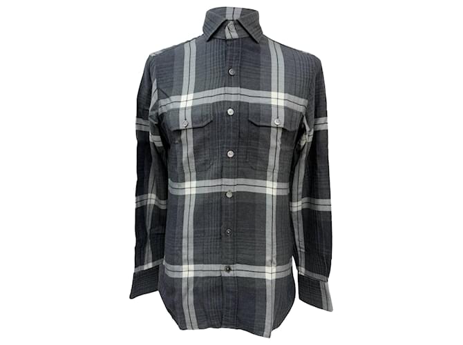 Camicia a quadri Tom Ford in cotone multicolore