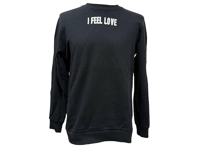 Felpa 'I Feel Love' di Givenchy in Cotone Nero