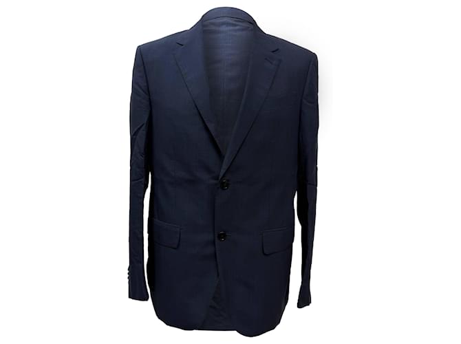 Blazer Ermenegildo Zegna in lana blu navy Blu chiaro