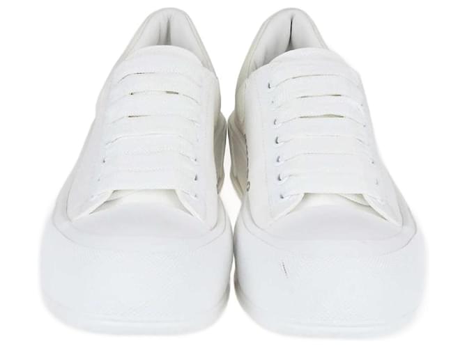 Sneakers bianchi con lacci Alexander McQueen Bianco