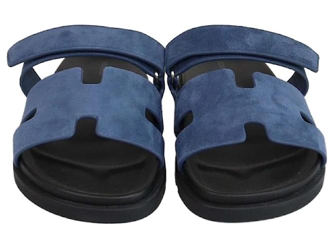 Sandali Chypre Blu Celeste Hermès