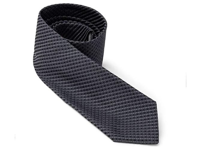 Jil Sander Cravatte e papillon in seta grigia Marrone