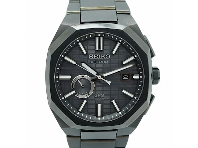 Orologio da uomo Seiko Astron 3X62-0AA0 con quadrante nero