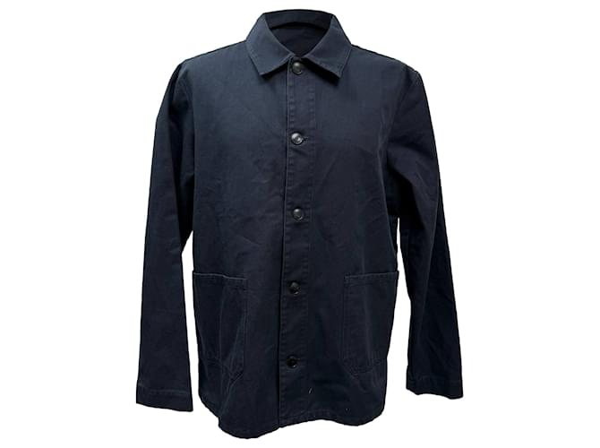 Apc Giacca A.P.C. con Bottoni in Cotone Blu Navy