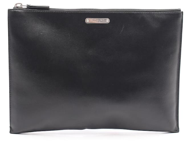 Yves Saint Laurent Pochette in pelle Saint Laurent Paris 522604 Nero