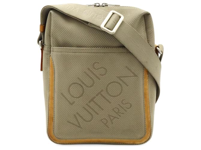 Borsa a Spalla Citadan Damier Geant Louis Vuitton Marrone Beige