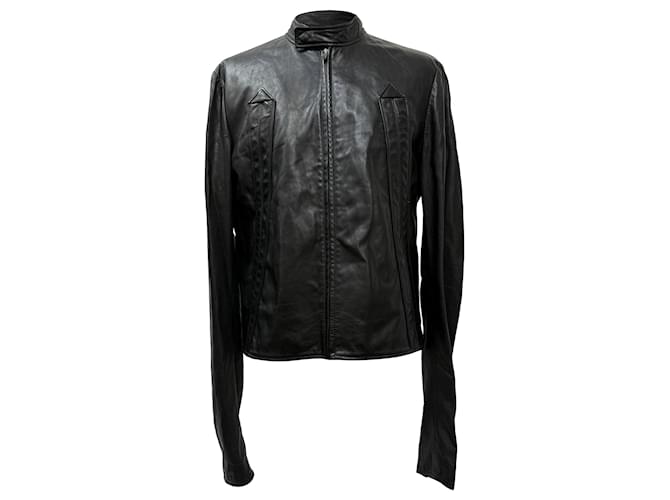 Maison Martin Margiela Giacca da motociclista Maison Margiela in pelle nera Nero