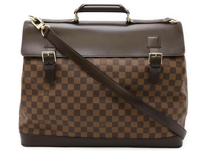 Borsa 2 in 1 Damier West End PM Louis Vuitton Marrone
