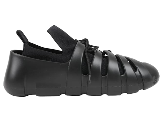 Sneakers Bottega Veneta Trails Knit x Rubber in Nero, Taglia 42 EU
