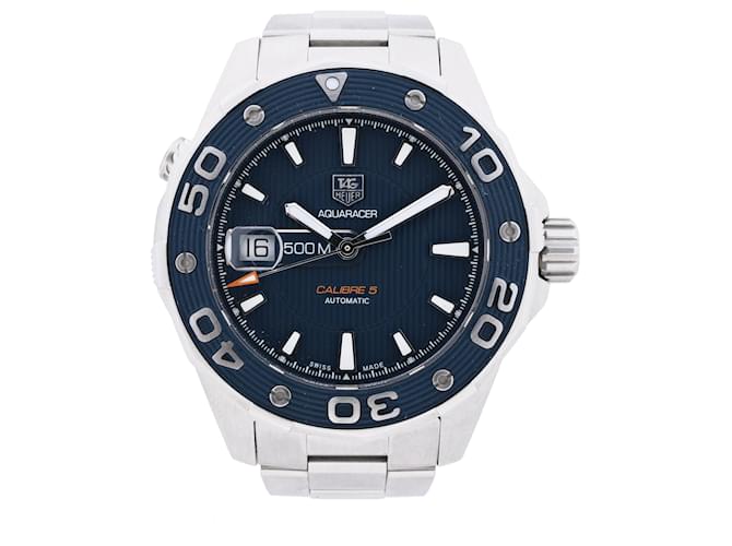 Orologio TAG Heuer Aqua Racer Caliber 5 WAJ2112 RPN2528 SS con quadrante blu Turchese