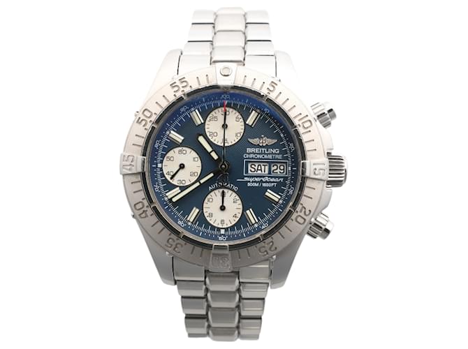Orologio Breitling Superocean A13340 2011322 SS AT con quadrante blu