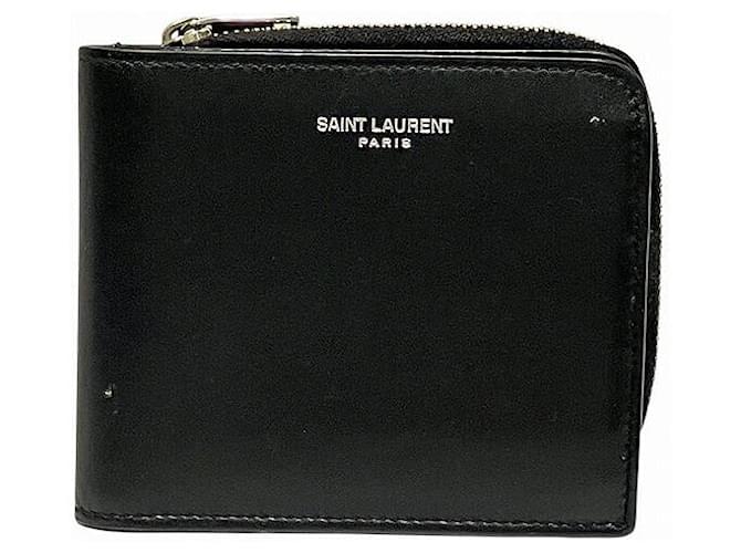 Yves Saint Laurent Portafoglio in pelle Saint Laurent Nero