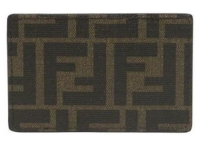 Portacarte Fendi Zucca Marrone
