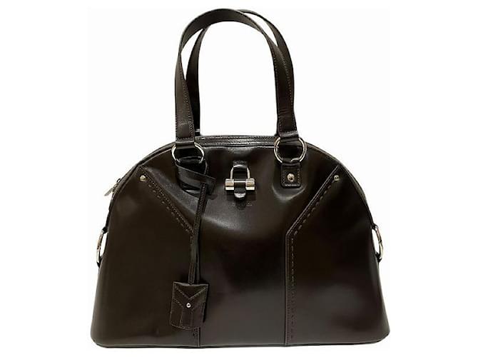 Yves Saint Laurent Borsa in pelle Saint Laurent Marrone