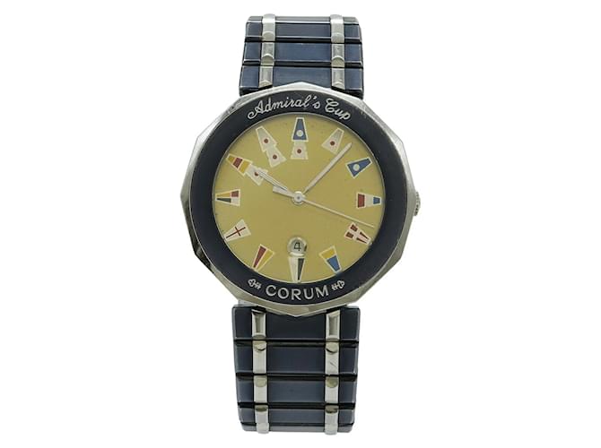 Orologio al quarzo da uomo Corum Admiral's Cup Gun Blue