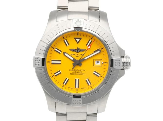 Orologio automatico da uomo Breitling Avenger in acciaio inossidabile A17319 Argento